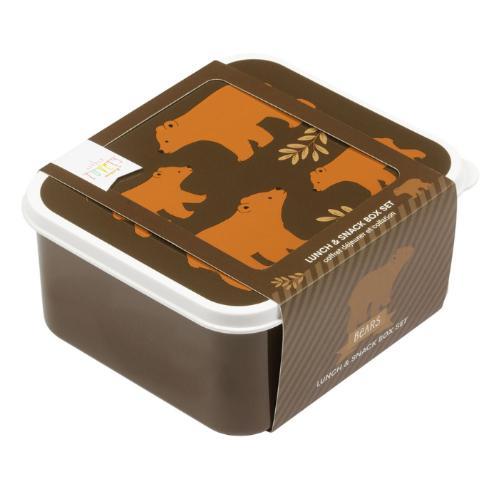 A Little Lovely Company lunchbox & snackbox Bears