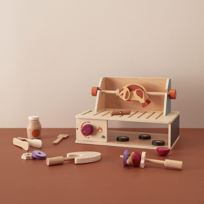 Kids Concept houten barbecue speelset