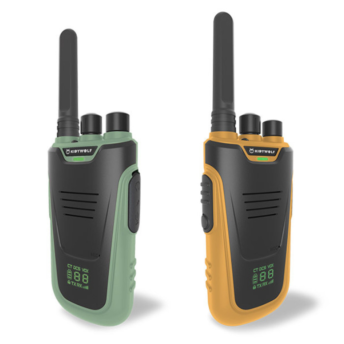 Kidywolf walkie talkie groen/mosterd