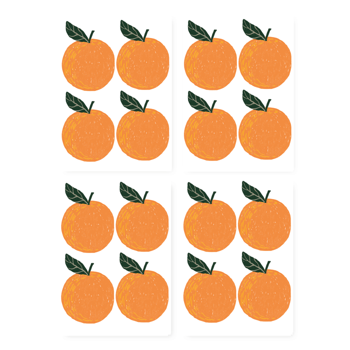 Muurstickers oranges