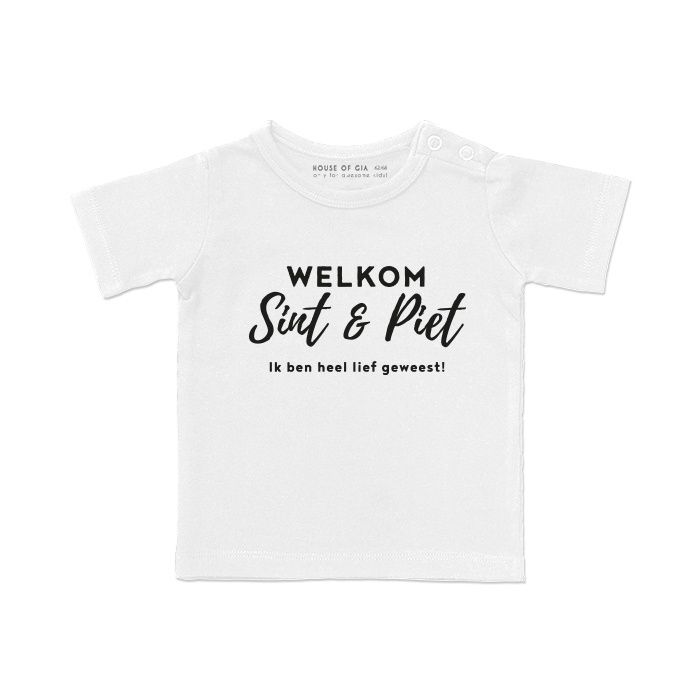 Kids T-shirt Welkom Sint & Piet
