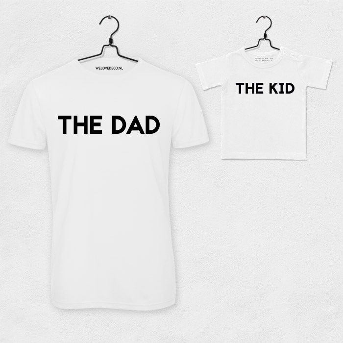 T-shirt set The Dad & The Kid wit