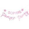 Slinger met naam roze glitter Pamper Party Ginger Ray