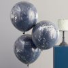 Ballonnen zilver-blauw Mix it Up Blue Ginger Ray