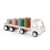 Houten vrachtwagen met stapelringen Aiden Kids Concept