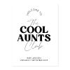 Wijnfles etiketten zwangerschap cool aunt club modern (4st)