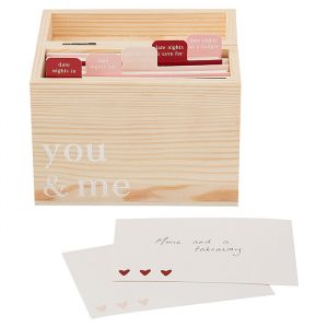 Houten date ideeën box You and Me Ginger Ray