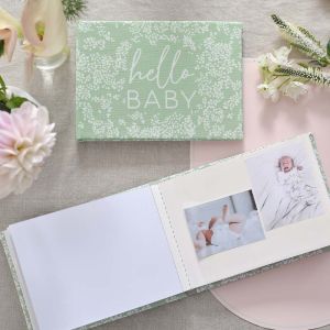 Fotoalbum linnen Hello Baby Floral Baby Ginger Ray