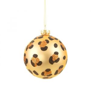 Kerstbal luipaard print Sass & Belle