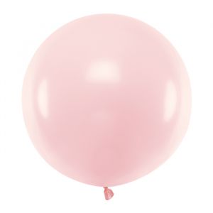 Pastel ballon roze (60cm)