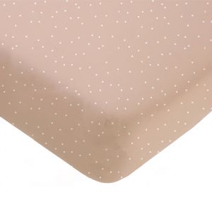 Mies & Co hoeslaken ledikant Adorable Dots sweet pink