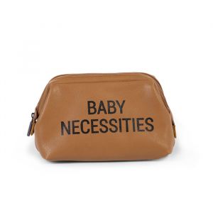 Toilettasje Baby Necessities bruin leatherlook Childhome