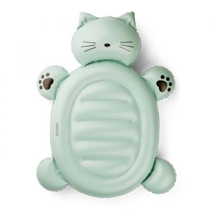 Liewood luchtbed Cody Cat dusty mint