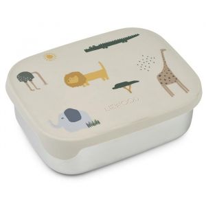 Liewood lunchbox Arthur safari/sandy mix