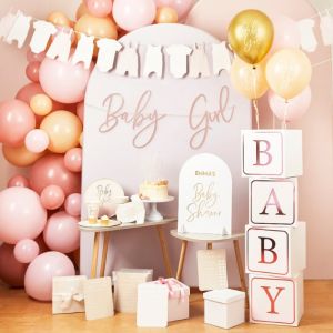 Ballonnenmix Pink Babyshower (5st) Hootyballoo