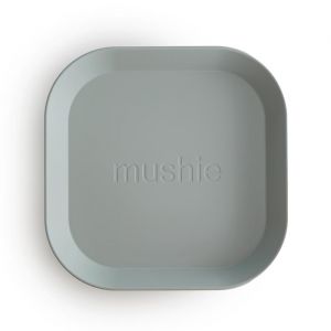 Mushie & Co borden vierkant Sage (2st)