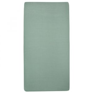 Meyco hoeslaken ledikant jersey stone green (60x120cm)
