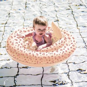 Baby zwemband panter old pink (0-1 jaar) Swim Essentials