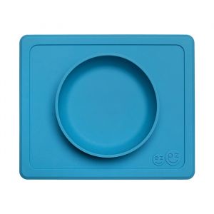 Siliconen kom met placemat Mini Bowl blue EZPZ