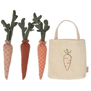 Maileg miniatuur wortels in boodschappentas