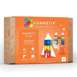 Connetix Tiles Rainbow Square Pack (40st)