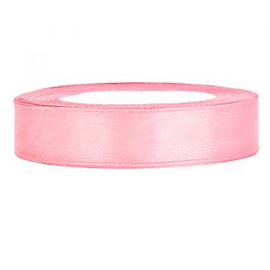 Satijnlint op rol 12mm (25m) Roze