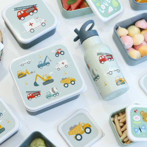 A Little Lovely Company lunch & snack box voertuigen