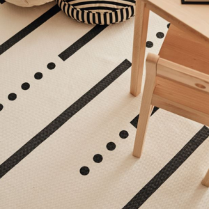 Kids Concept tapijt grijs/wit (130x160cm)