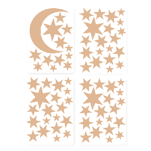 Muurstickers moon & stars
