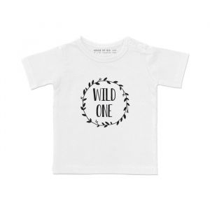 Kids T-shirt wild one met krans