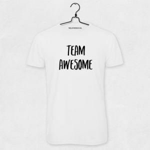 Team Awesome t-shirt heren wit