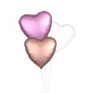Tros hart ballonnen Sweet Love (3st)